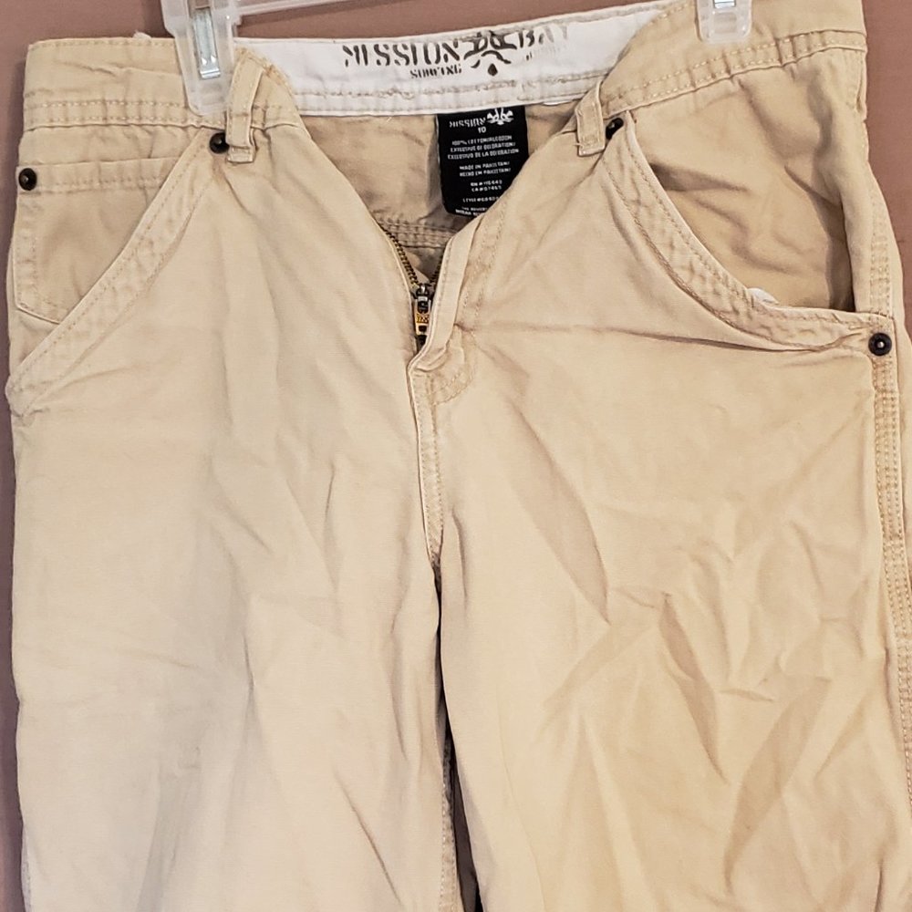 Mission Bay, Tan shorts, Size 10